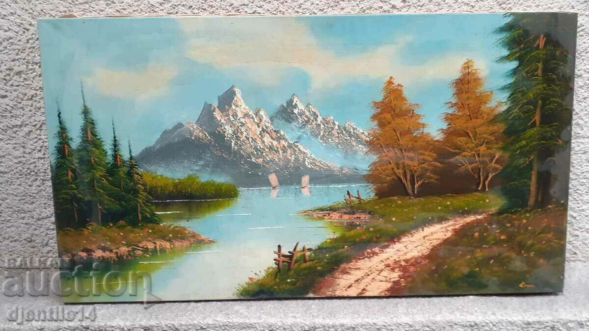 картина, масло-платно