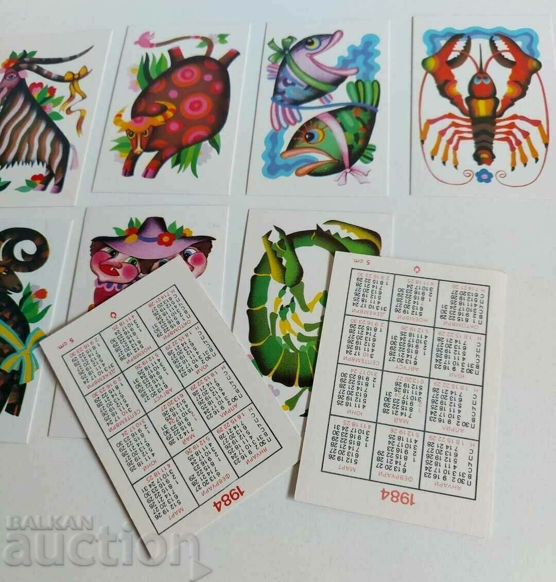 1984 ZODIAC ZODIAC SERIES SOCIAL CALENDARS CALENDAR LOT with price 16.00 BGN | € 8.18 1984 ZODIAC ZODIAC SERIES SOCIAL CALENDARS CALENDAR LOT with price 16.00 BGN | € 8.18
