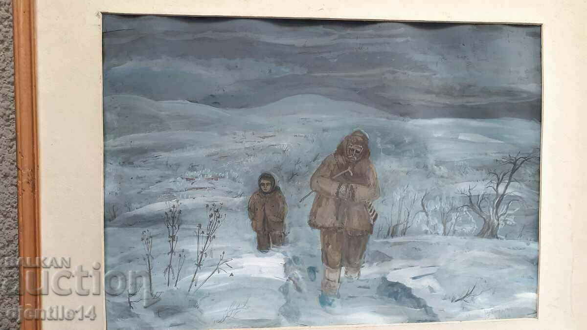 painting, watercolor on cardboard - 7 painting, watercolor on cardboard - 7