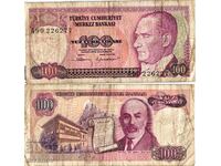 Turkey 100 Lira 1970 (1984) #4153