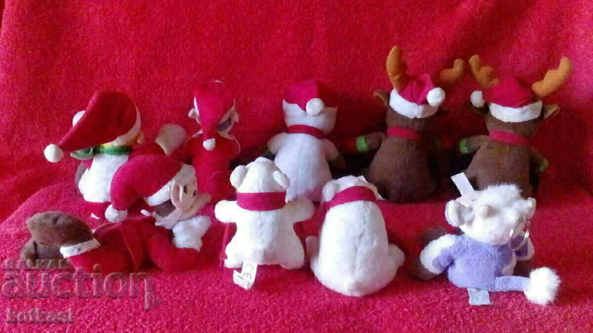 Plush toys dolls Coca Cola Milka - 6 Plush toys dolls Coca Cola Milka - 6