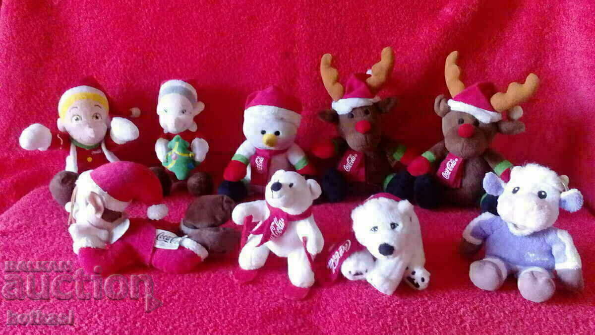 Plush toys dolls Coca Cola Milka Plush toys dolls Coca Cola Milka