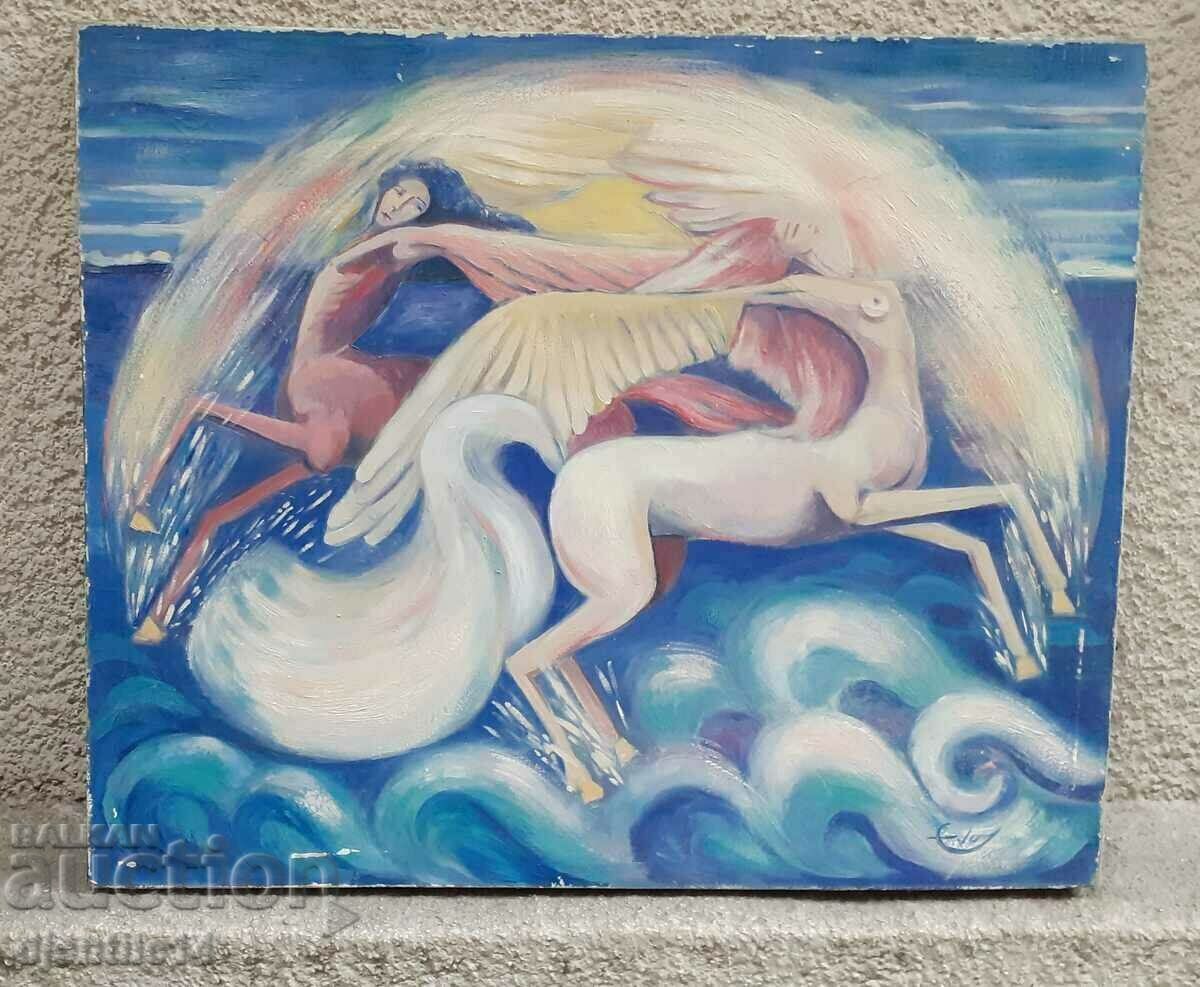 painting, oil on canvas painting, oil on canvas