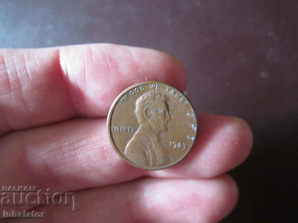 1983 1 cent SUA