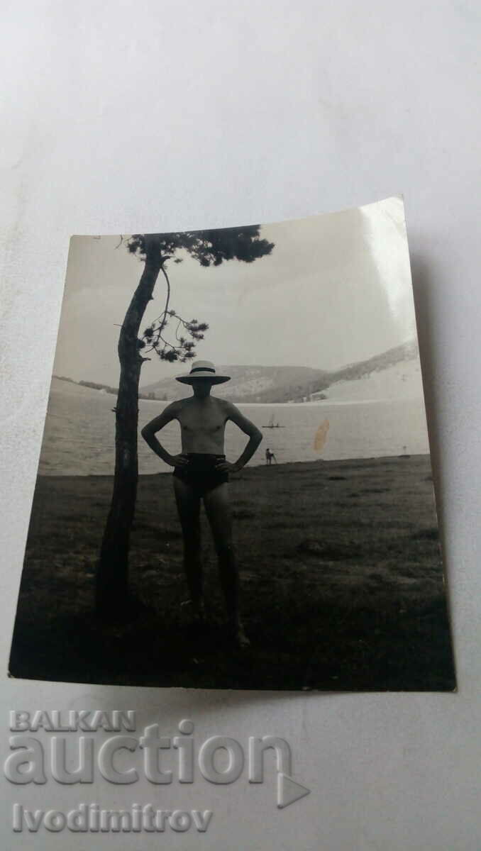 Photo Man in a swimsuit by the Batak Dam 1960