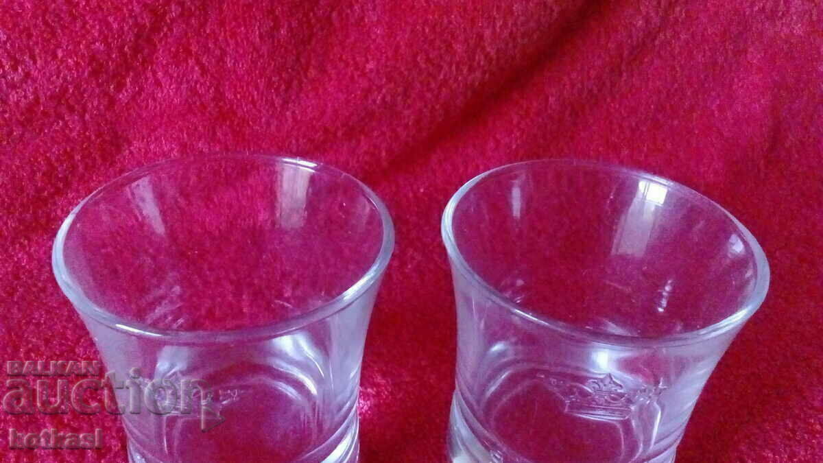 Lot 2 pcs. glass crystal glasses Vodka Sobieski SOBIESKI with price 8.50 BGN | € 4.35