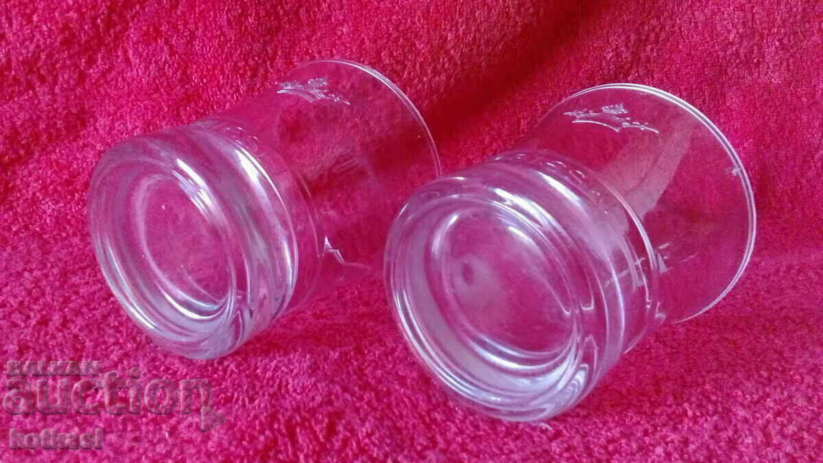 Delivery of Lot 2 pcs. glass crystal glasses Vodka Sobieski SOBIESKI