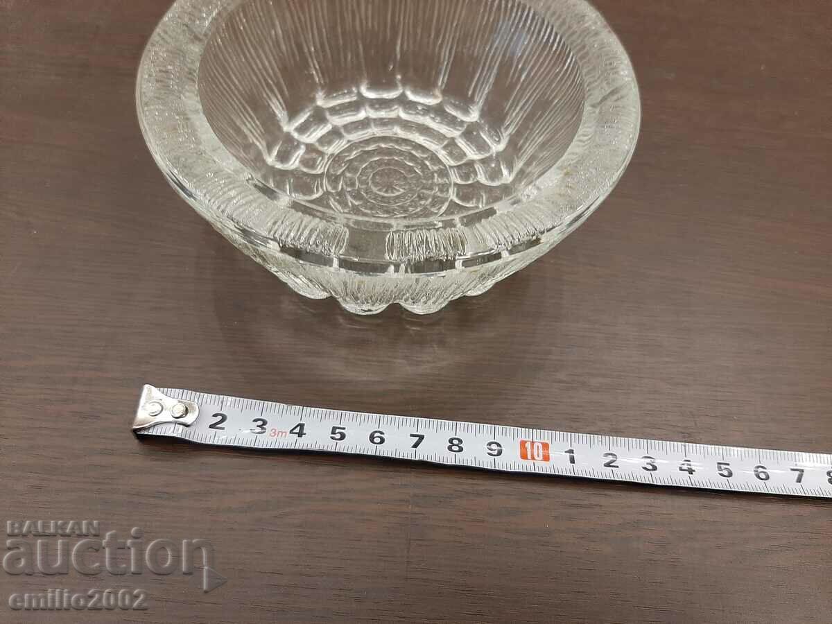 Glass ashtray retro social with price 9.00 BGN | € 4.60