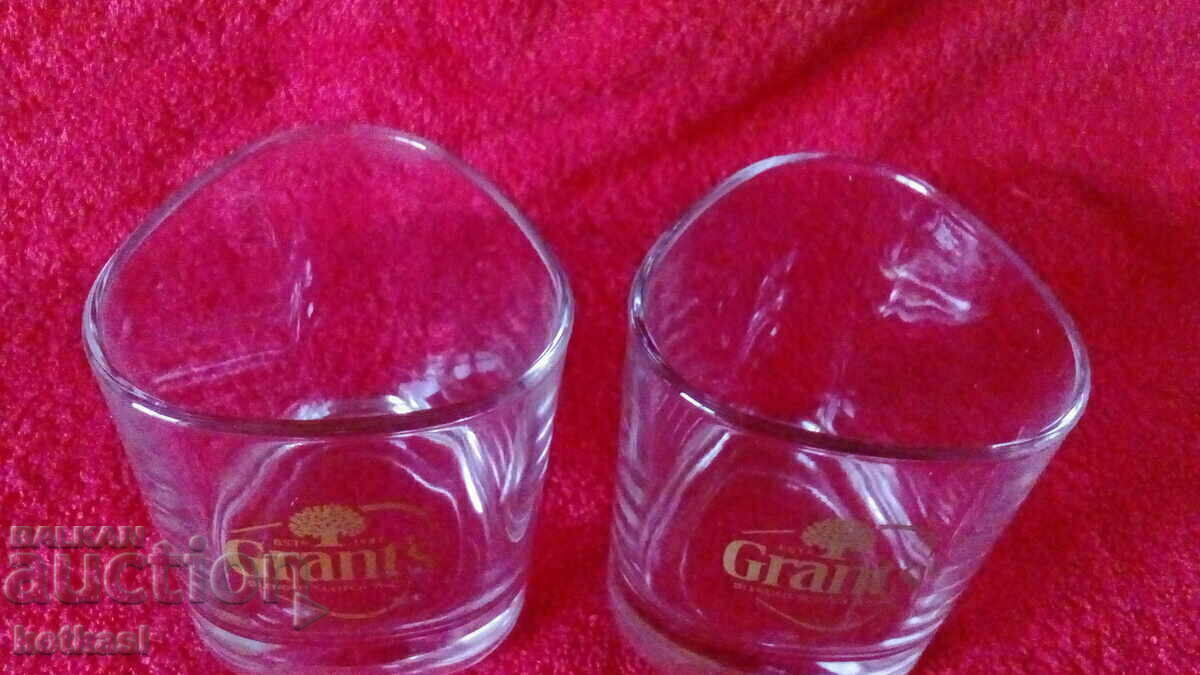 Delivery of Lot of 2 Grants whiskey glasses