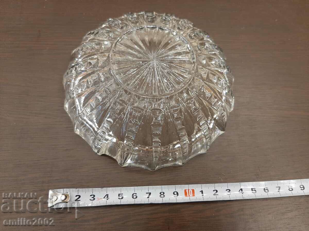 Auction Glass ashtray retro social Auction Glass ashtray retro social