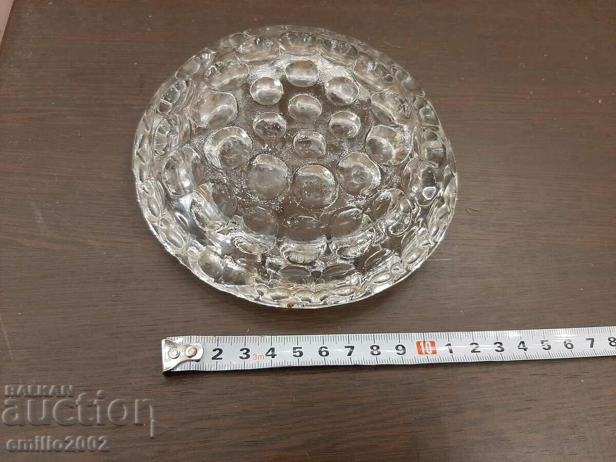 Auction Glass ashtray retro social Auction Glass ashtray retro social