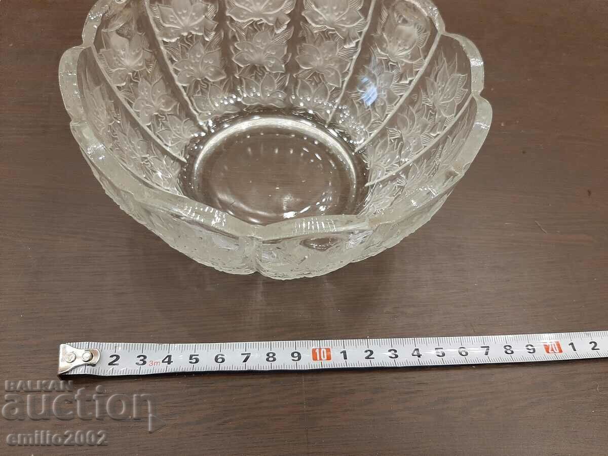 Glass candy box retro social with price 4.00 BGN | € 2.05 Glass candy box retro social with price 4.00 BGN | € 2.05