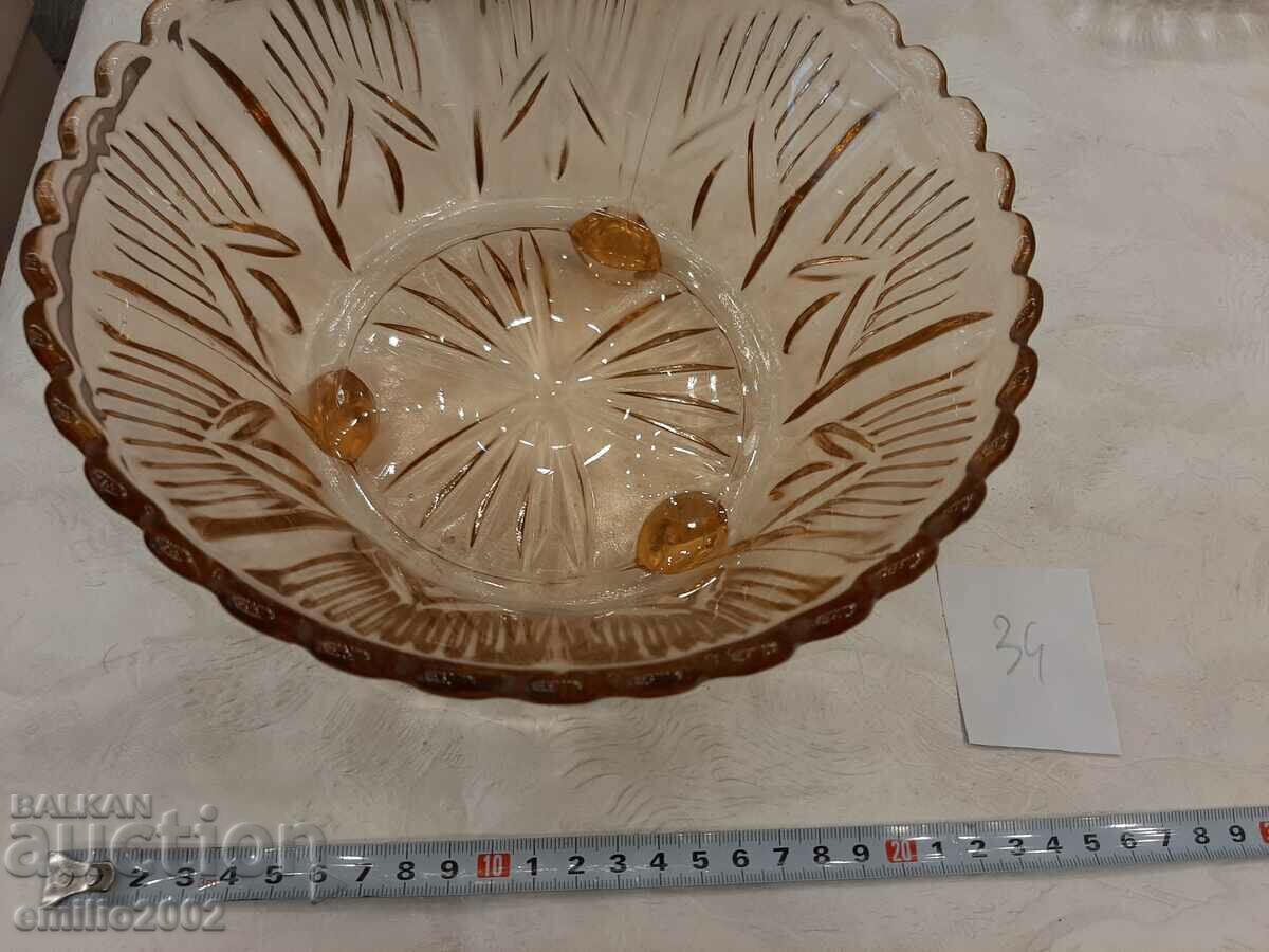 Glass fruit bowl retro soc 34 with price 9.00 BGN | € 4.60 Glass fruit bowl retro soc 34 with price 9.00 BGN | € 4.60