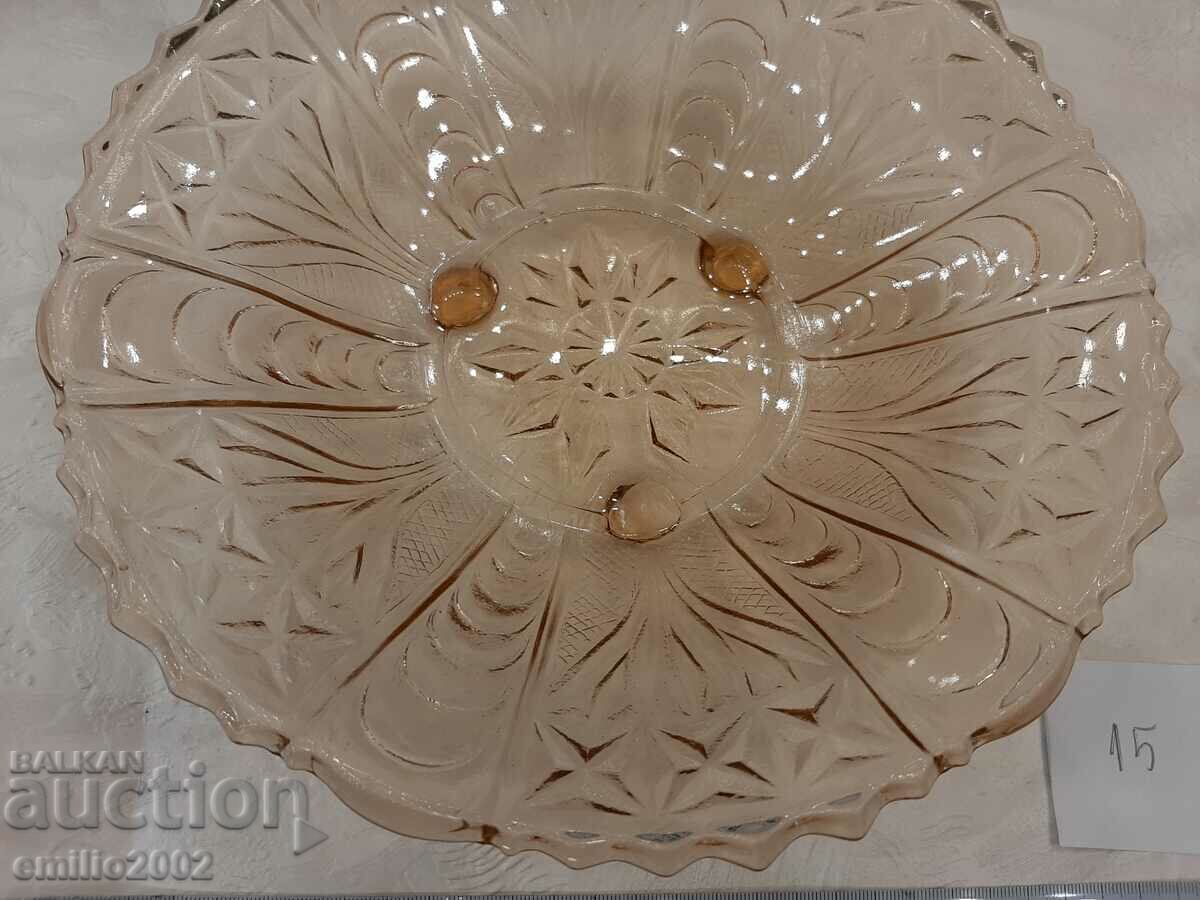 Glass fruit bowl retro soc 15 with price 9.00 BGN | € 4.60 Glass fruit bowl retro soc 15 with price 9.00 BGN | € 4.60