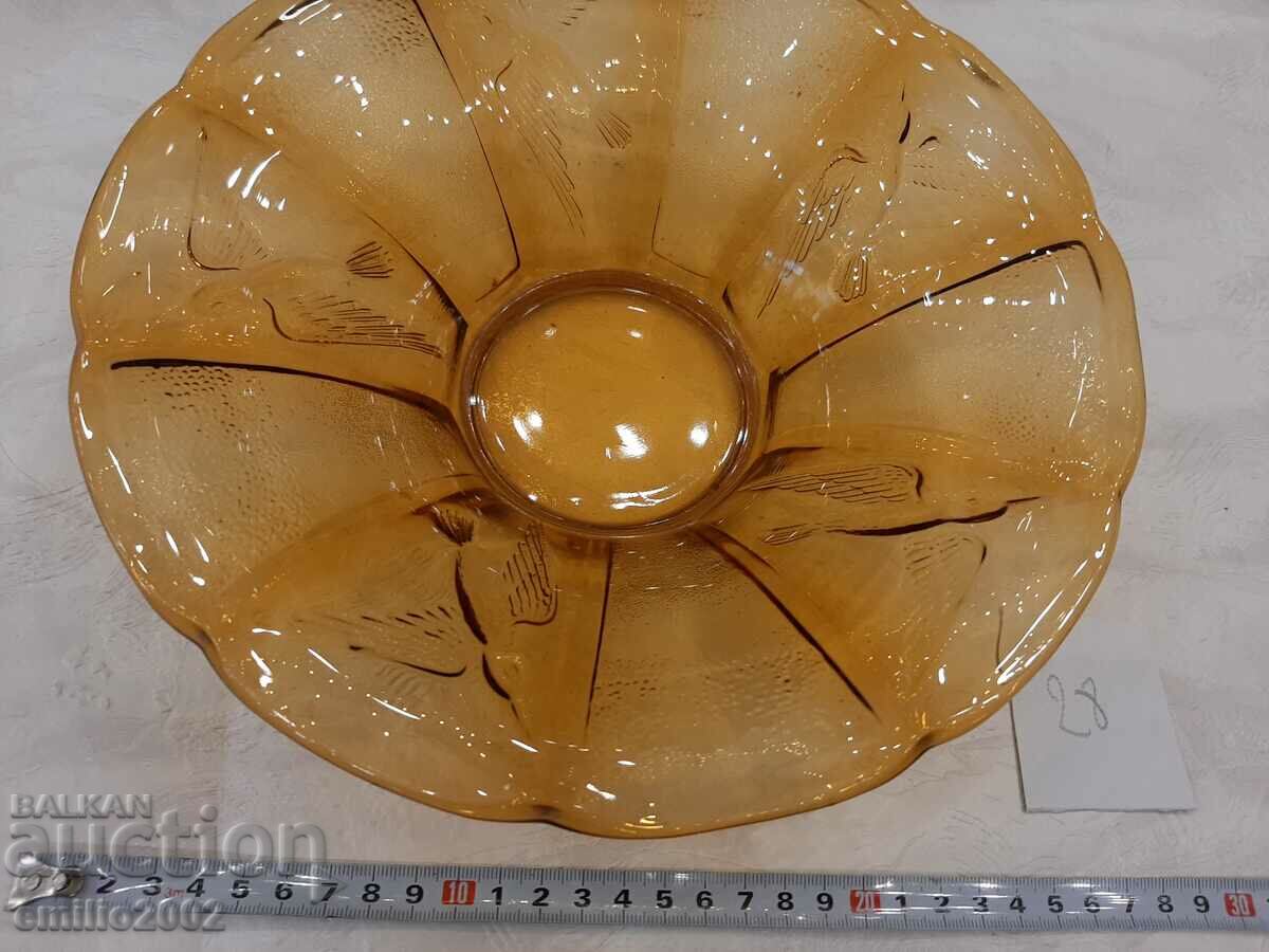 Glass fruit bowl retro soc 28 with price 9.00 BGN | € 4.60 Glass fruit bowl retro soc 28 with price 9.00 BGN | € 4.60