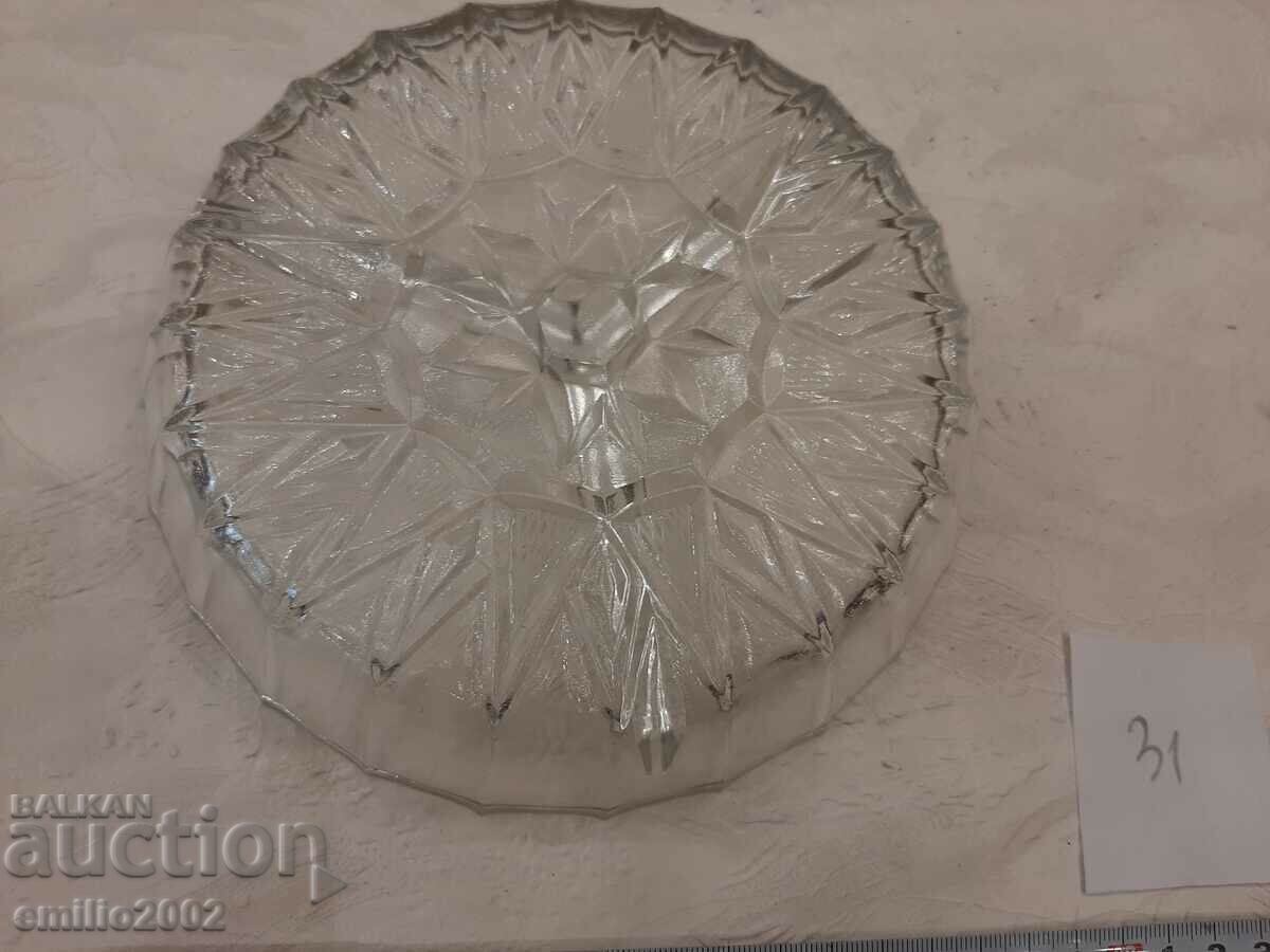 Licitație Fructera din sticlă retro soc 31 Licitație Fructera din sticlă retro soc 31