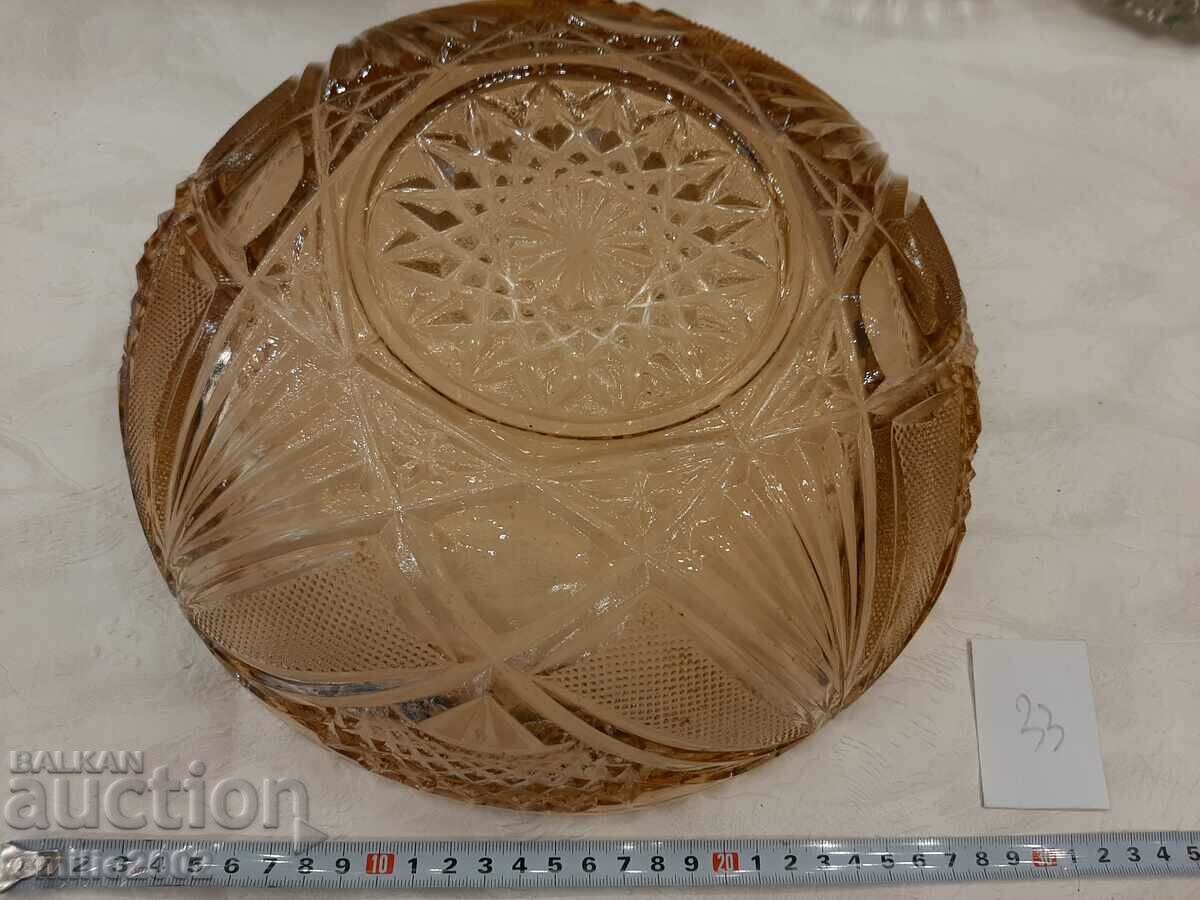 Auction  Glass fruit bowl retro soc 33