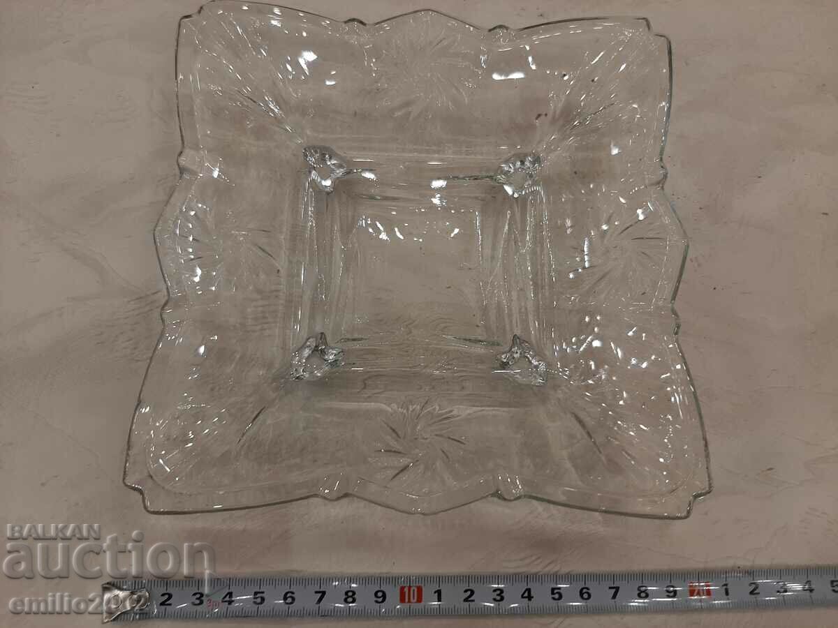 Glass cocktail plate retro soc with price 9.00 BGN | € 4.60 Glass cocktail plate retro soc with price 9.00 BGN | € 4.60
