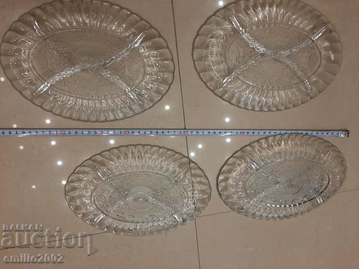 Glass Cocktail Plates Retro Soc with price 14.00 BGN | € 7.16 Glass Cocktail Plates Retro Soc with price 14.00 BGN | € 7.16