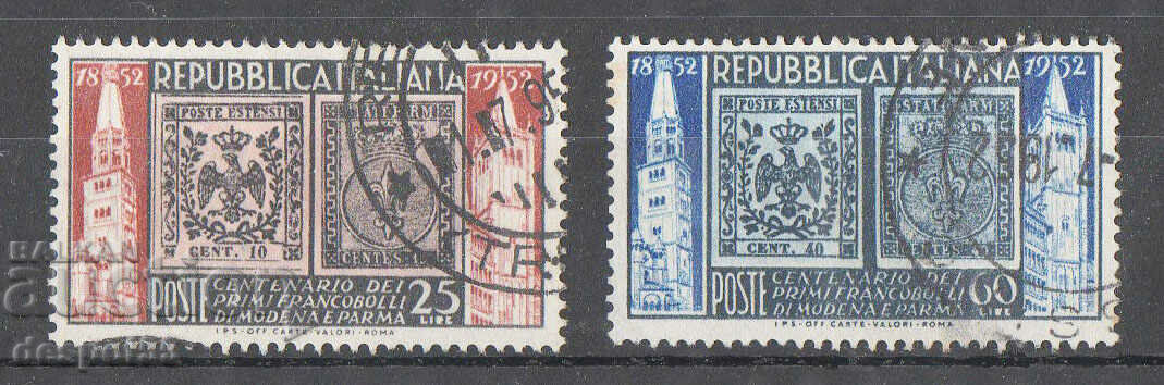 1952. Италия. 100 г. от първите марки на Модена и Парма.
