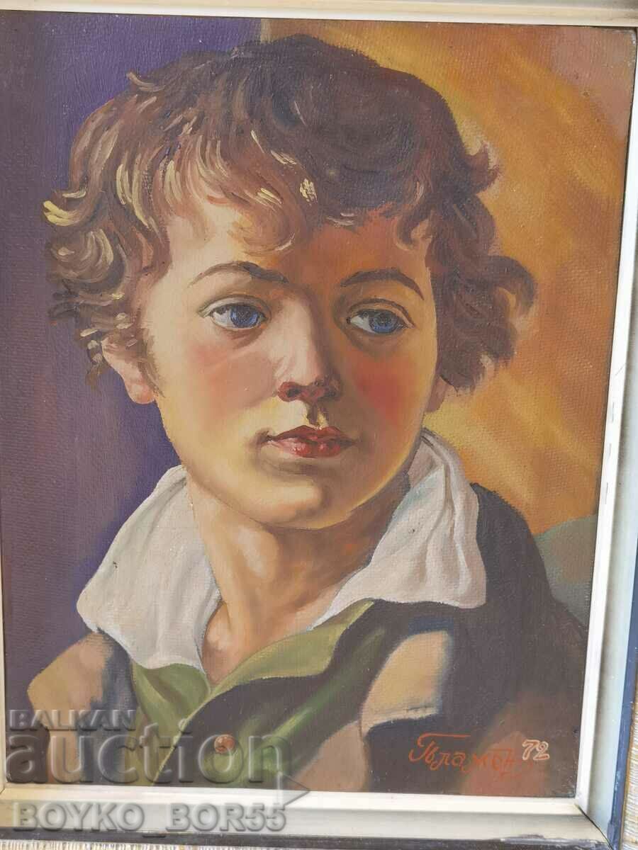 Painting "Portrait of My Son" by Vasily Tropinin, oil paints with price 590.00 BGN | € 301.66 Painting "Portrait of My Son" by Vasily Tropinin, oil paints with price 590.00 BGN | € 301.66