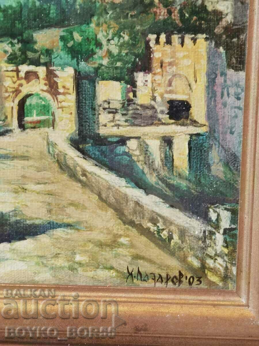 Landscape "Veliko Tarnovo" by Ruse Artist Zhivko Lazarov with price 249.00 BGN | € 127.31 Landscape "Veliko Tarnovo" by Ruse Artist Zhivko Lazarov with price 249.00 BGN | € 127.31