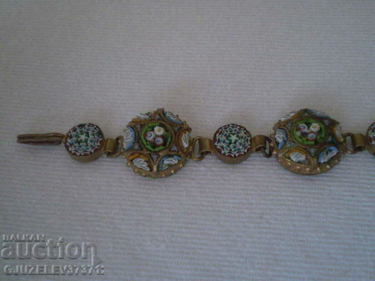 Δημοπρασία Βραχιόλι αντίκες βενετσιάνικο μωσαϊκό Ιταλίας