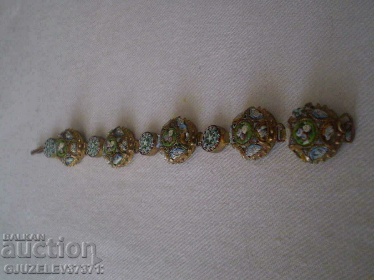 Delivery of Antique Bracelet Venetian Mosaic Italy Delivery of Antique Bracelet Venetian Mosaic Italy