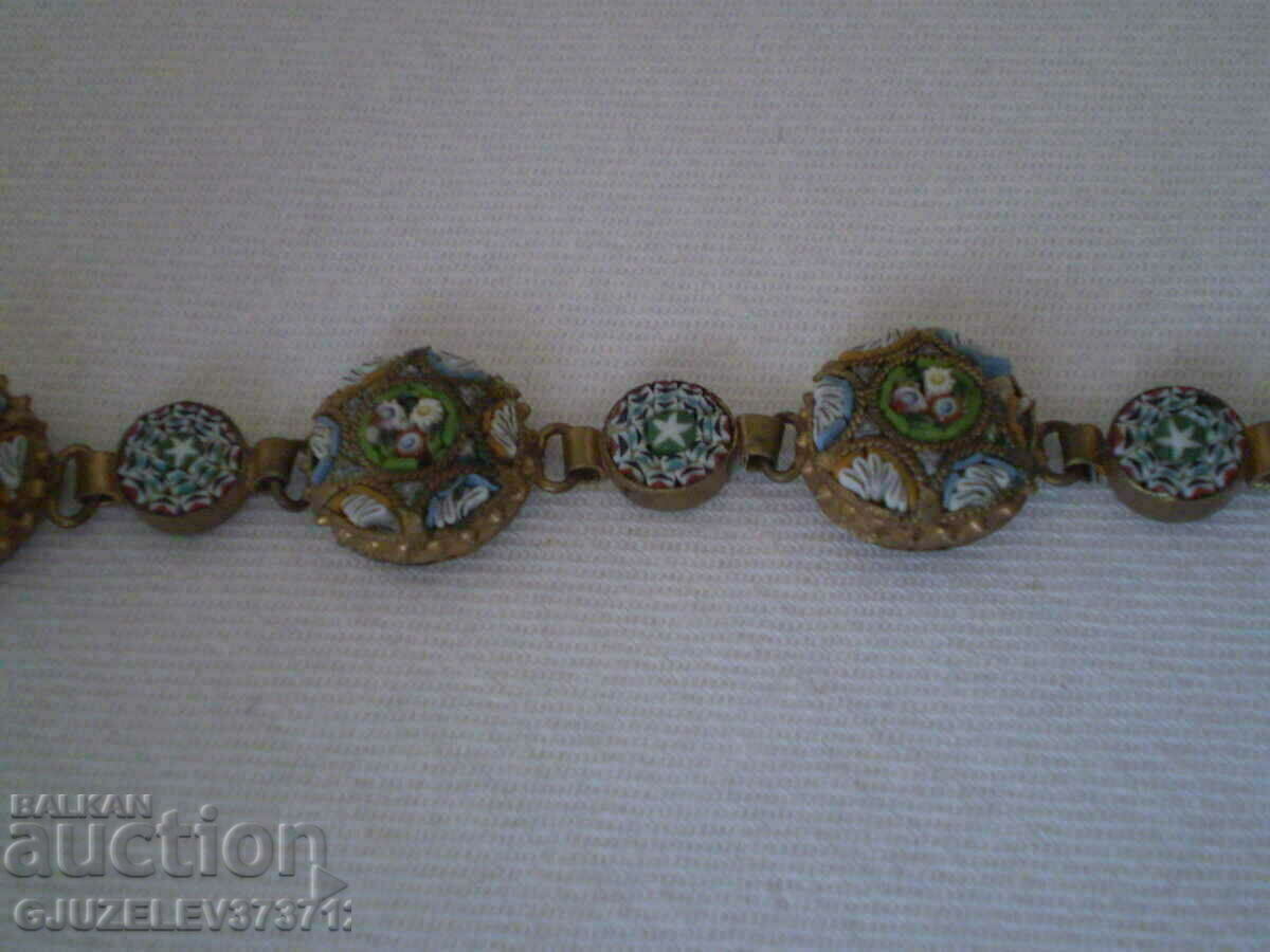 Antique Bracelet Venetian Mosaic Italy - 7 Antique Bracelet Venetian Mosaic Italy - 7