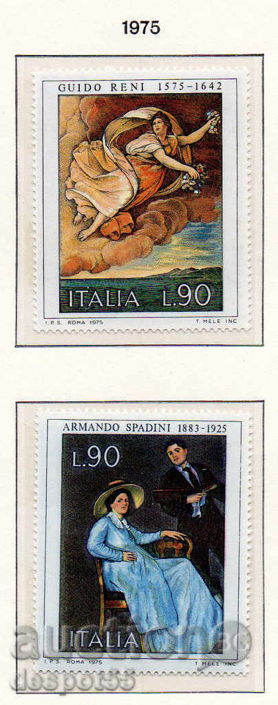 1975. Ιταλία. Ιταλικής τέχνης. Δεύτερη σειρά.