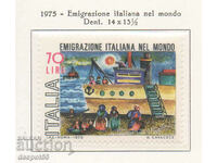 1975. Italia. 100 de ani de la emigrarea italiană.