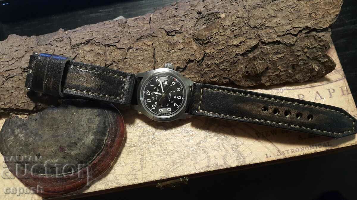 Leather Watch Strap 24mm Genuine Leather Handmade 199 - 6 Leather Watch Strap 24mm Genuine Leather Handmade 199 - 6