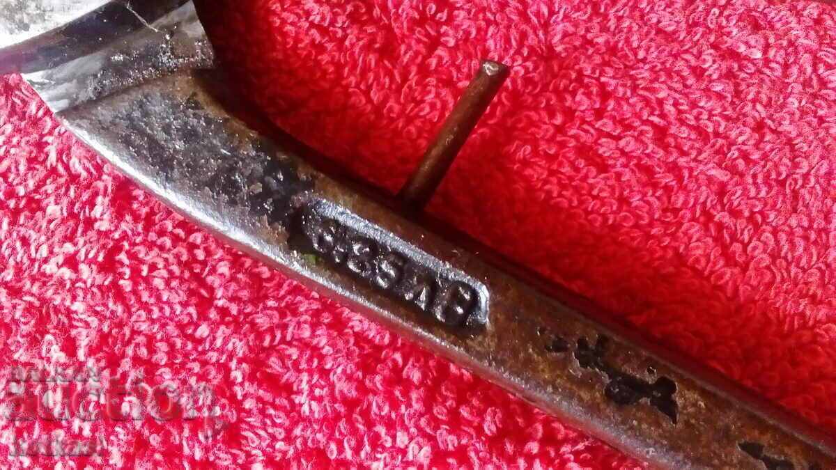 Old forged Bulgarian metal sheet metal scissors - 5 Old forged Bulgarian metal sheet metal scissors - 5