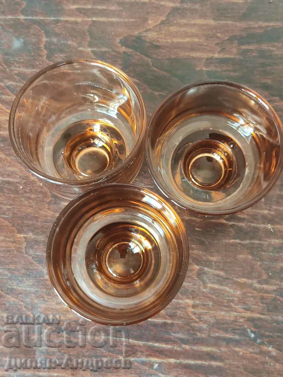 set of glass cups