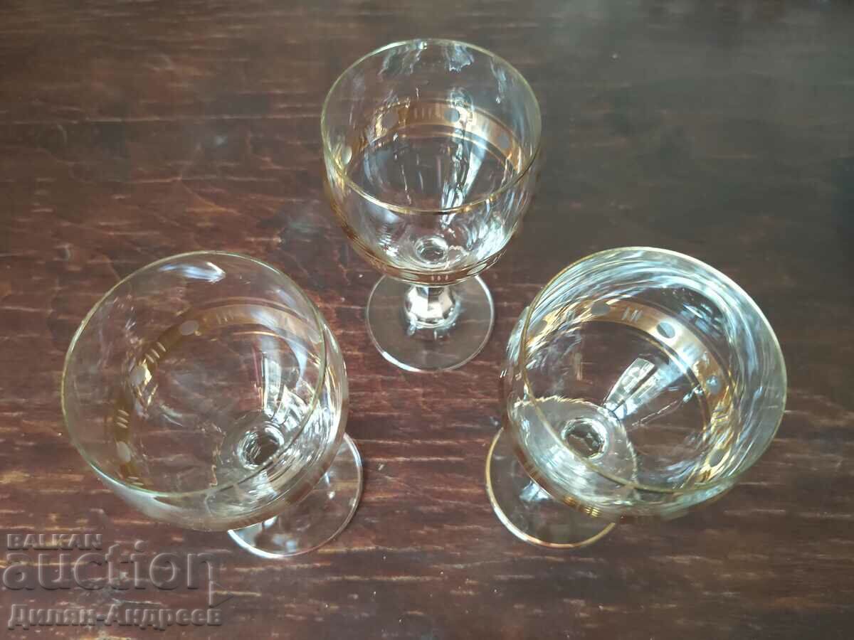 комплект стъклени чаши