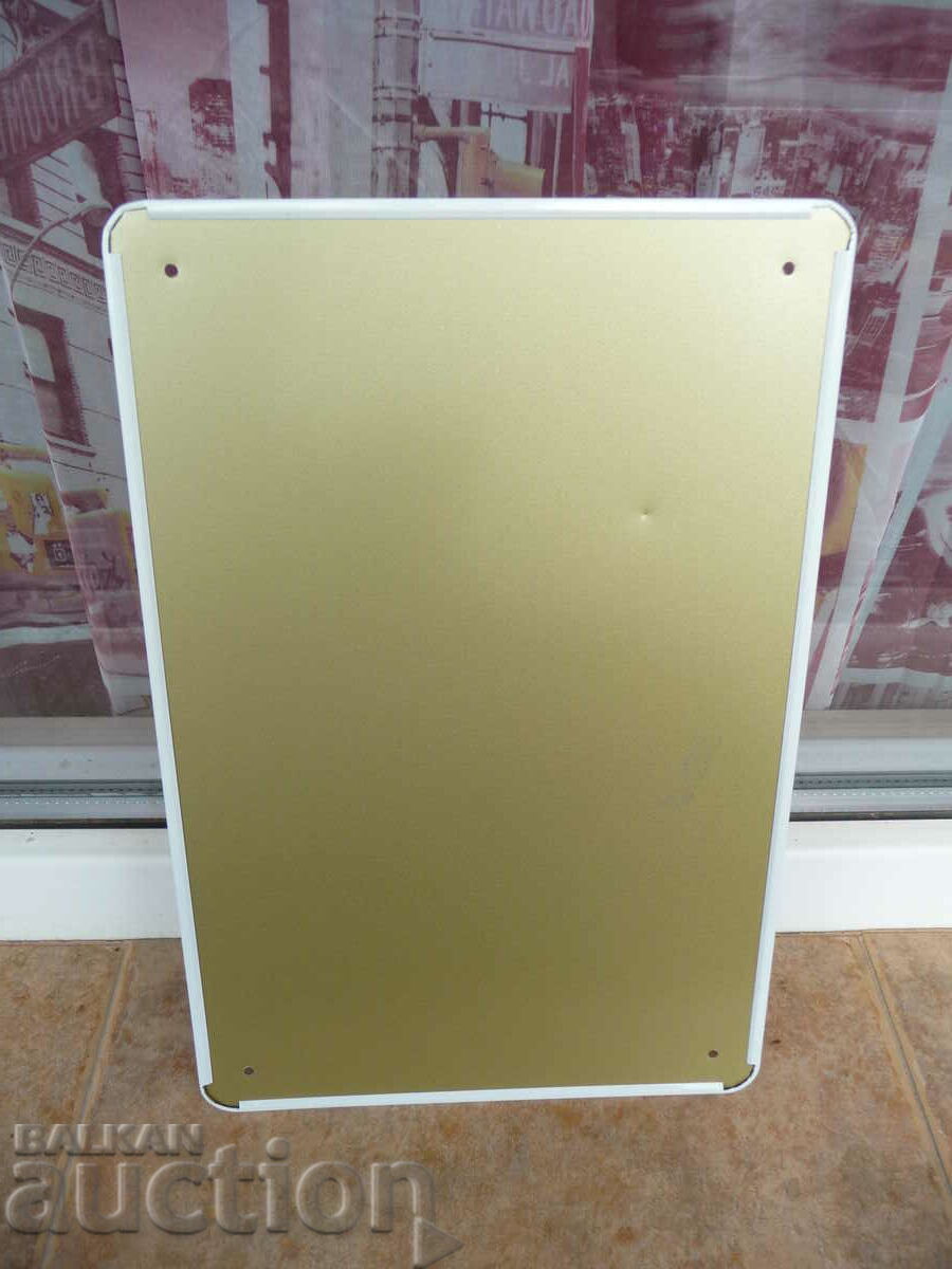 Auction National Brewing co Fine beer metal sign advertising Auction National Brewing co Fine beer metal sign advertising