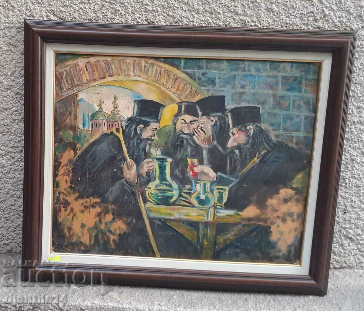 painting, oil on cardboard with price 260.00 BGN | € 132.94 painting, oil on cardboard with price 260.00 BGN | € 132.94