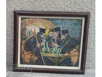 картина, масло на картон