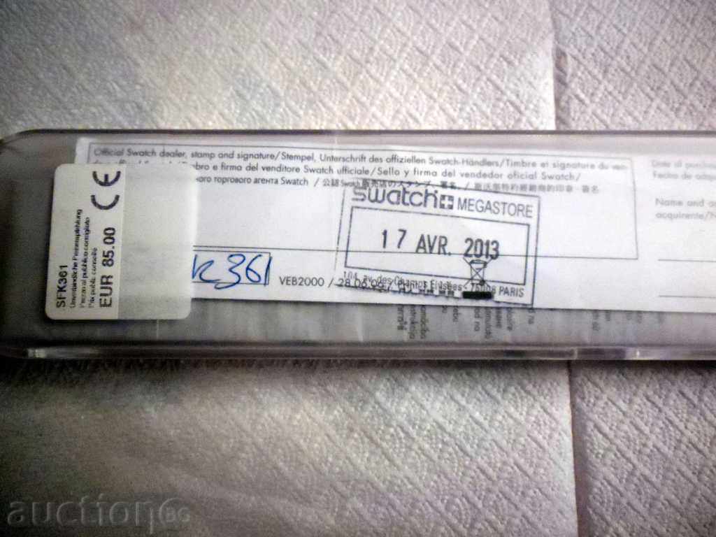 HANDMADE SWATCH - SFK 361 SWISS MADE MODEL 2013 - 5