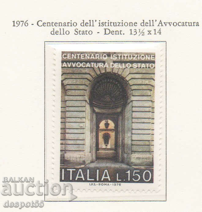 1976. Italy. The 100th anniversary of the State Bar.