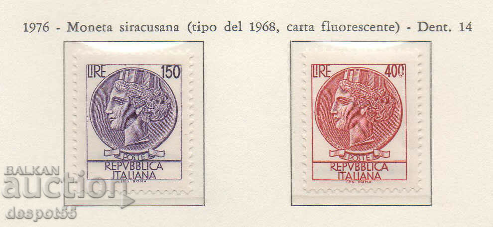 1976. Italy. Italy - New values - Fluorescent paper.