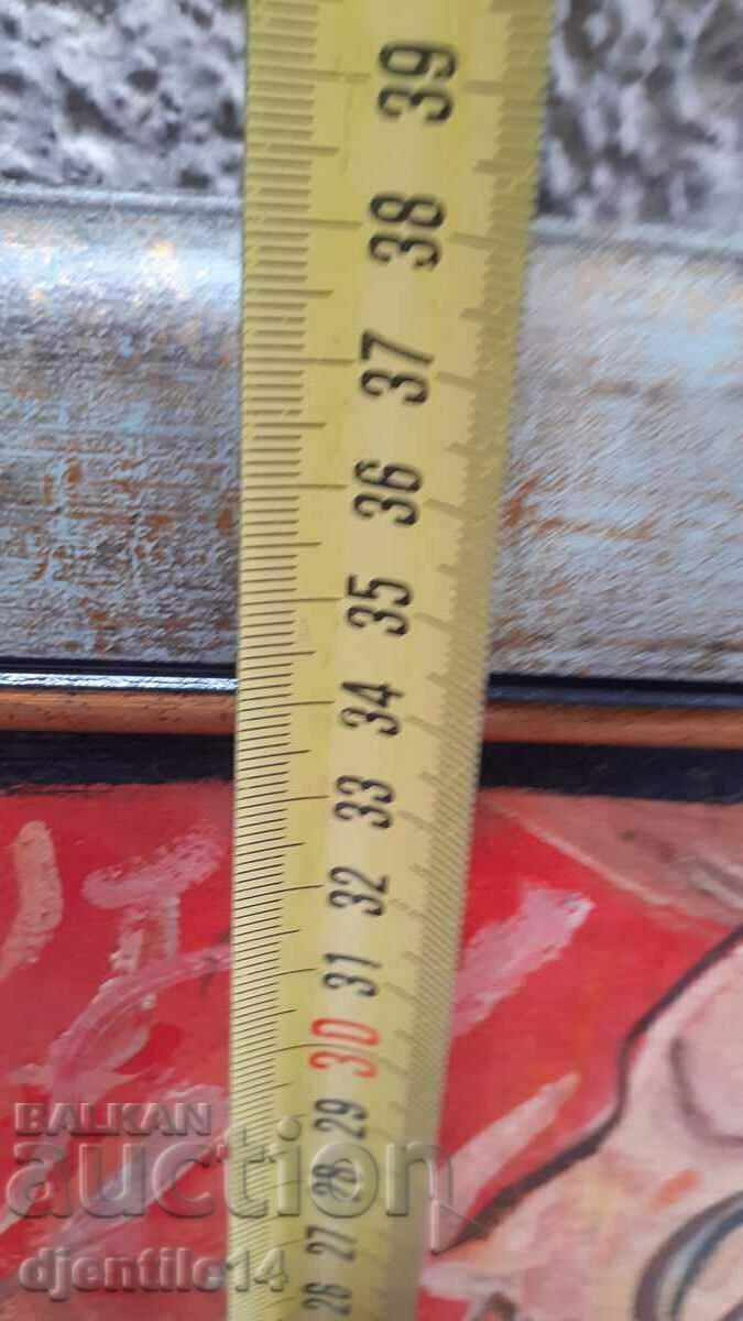 Delivery of painting, oil on canvas