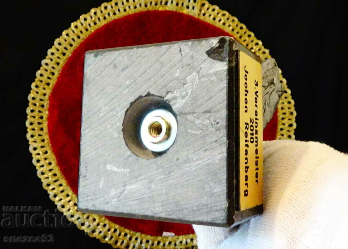 Tin Fish Figurine, Marble Base 620 gr - 6 Tin Fish Figurine, Marble Base 620 gr - 6