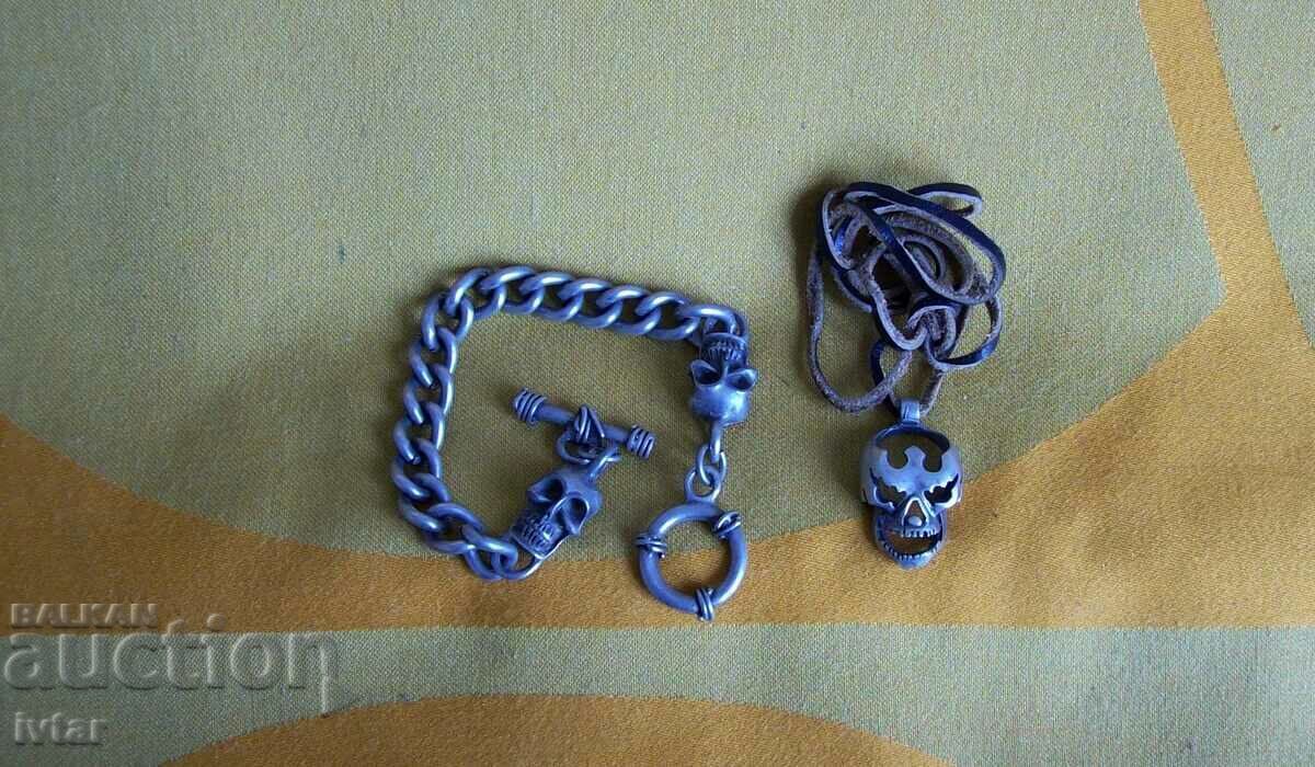 Rocker locket and bracelet