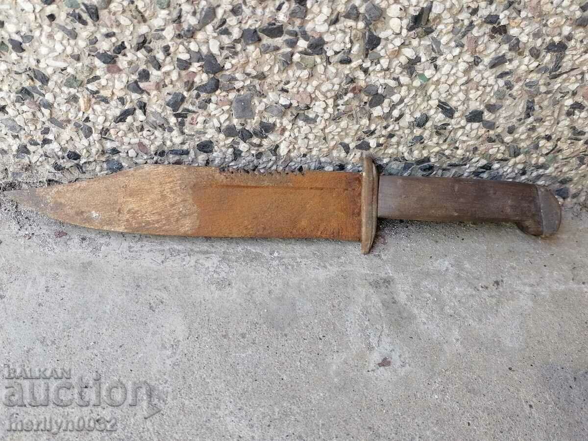 Old knife with a saw on the blade - 5 Old knife with a saw on the blade - 5