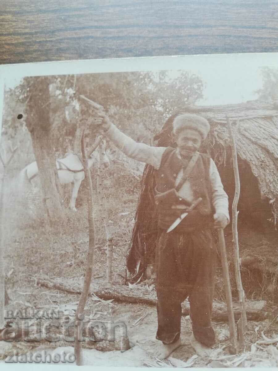 Auction Old photo - old shepherd Auction Old photo - old shepherd