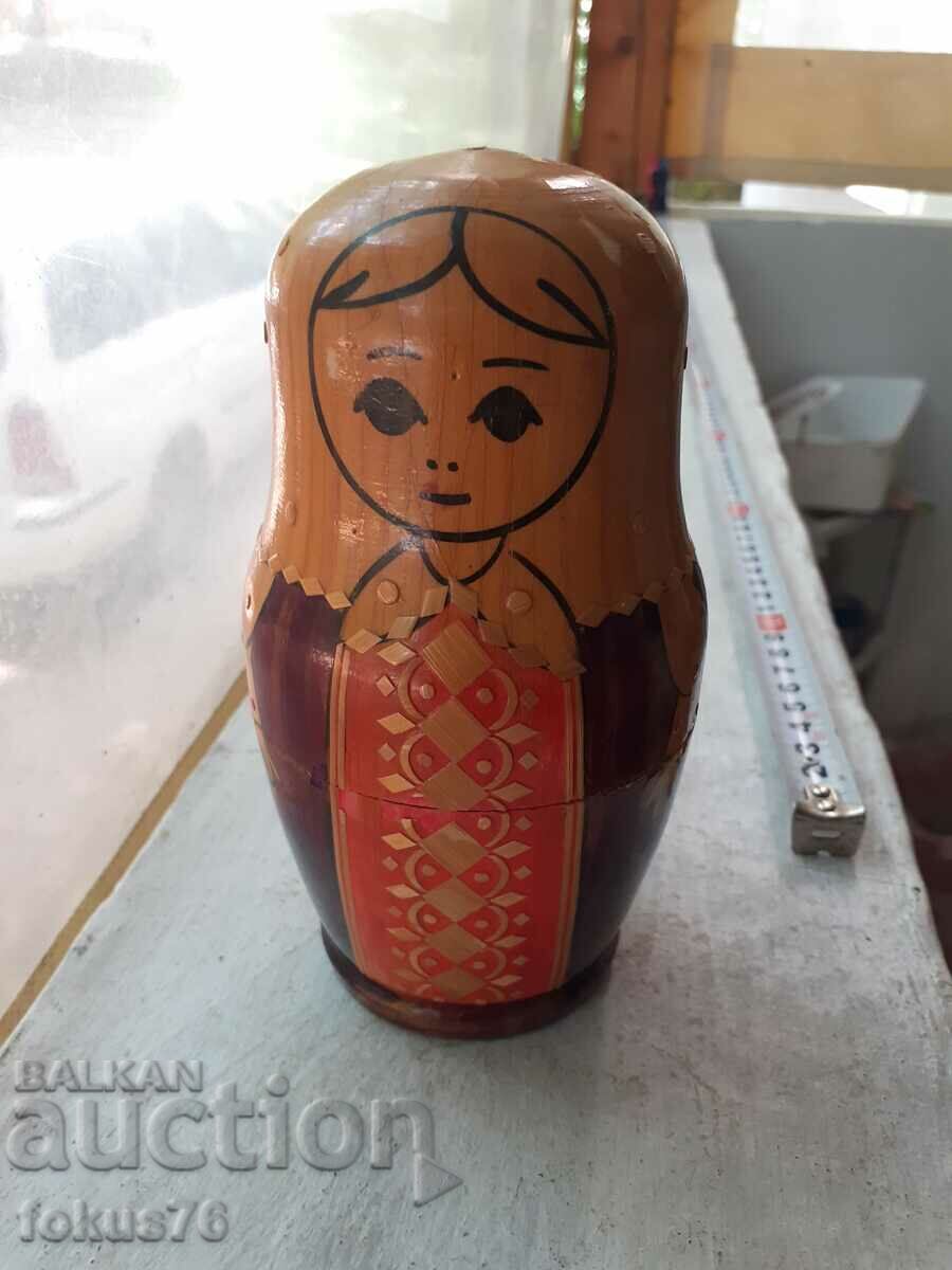 Παλιά ρώσικη κούκλα matryoshka με ένθετο 7 τεμαχίων - 5 Παλιά ρώσικη κούκλα matryoshka με ένθετο 7 τεμαχίων - 5