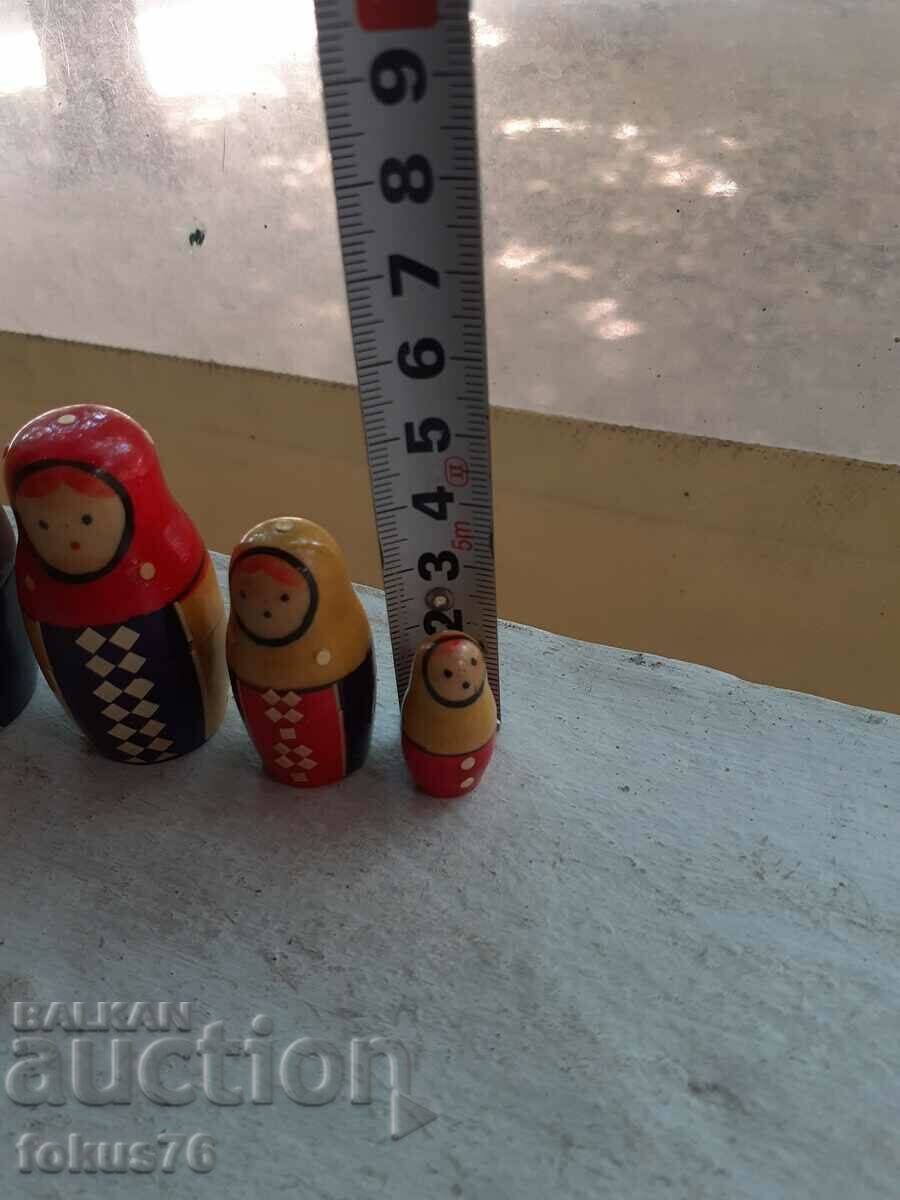 Παλιά ρώσικη κούκλα matryoshka με ένθετο 7 τεμαχίων - 7 Παλιά ρώσικη κούκλα matryoshka με ένθετο 7 τεμαχίων - 7