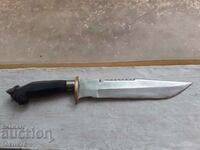 Μεγάλο ογκώδες και δυνατό κυνηγετικό μαχαίρι με λαβή κέρατου - Μοναδικό