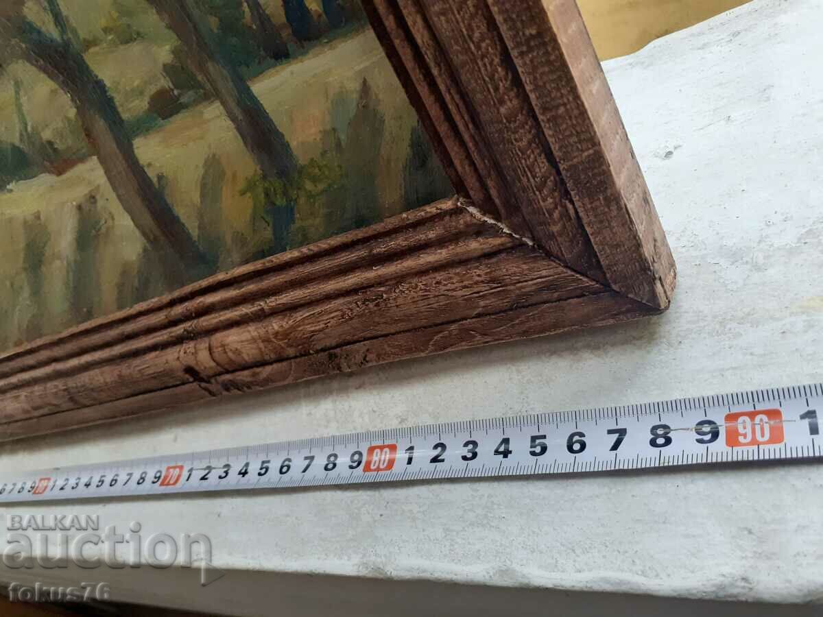 Large master painting oil canvas signature wooden frame - 6 Large master painting oil canvas signature wooden frame - 6